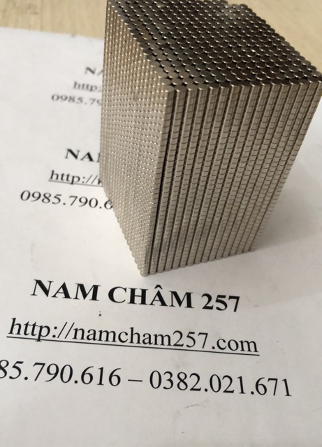 [Xả Kho Giá Xưởng] 50 viên Nam châm 3x2mm, loại nam châm trắng đất hiếm siêu nhỏ