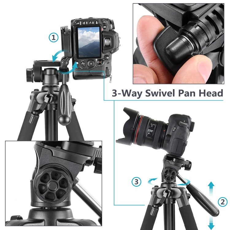 Chân Đỡ Điện Thoại 3 Chân, Tripod Máy Ảnh, Tặng Remote, Máy Quay Camera Chuyên Nghiệp, Tripods NP-8850 Chính Hãng NeePho