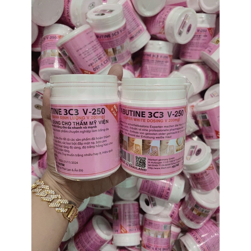 Kem dưỡng trắng da abutine 250g 3c3 thái lan