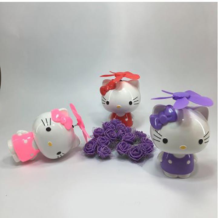 Quạt Mini Cầm Tay Quay Mini Hello Kitty