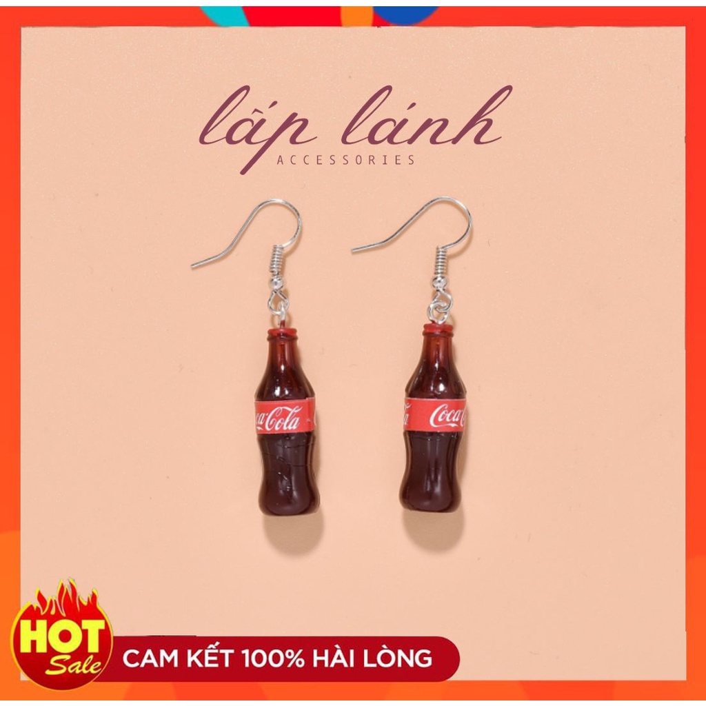 [CÓ SẴN] BÔNG TAI KHUYÊN TAI HÌNH COKE CÁ TÍNH DỄ THƯƠNG ĐỘC LẠ NỔI BẬT 214BT092