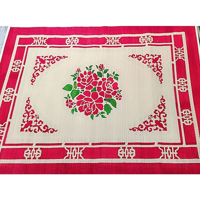 Chiếu In Hoa Đặc Biệt - Chiếu Thái Bình Kích Thước 1m4 / 1m5 /1m6 / 1m8x2m/ 2mx2m2m