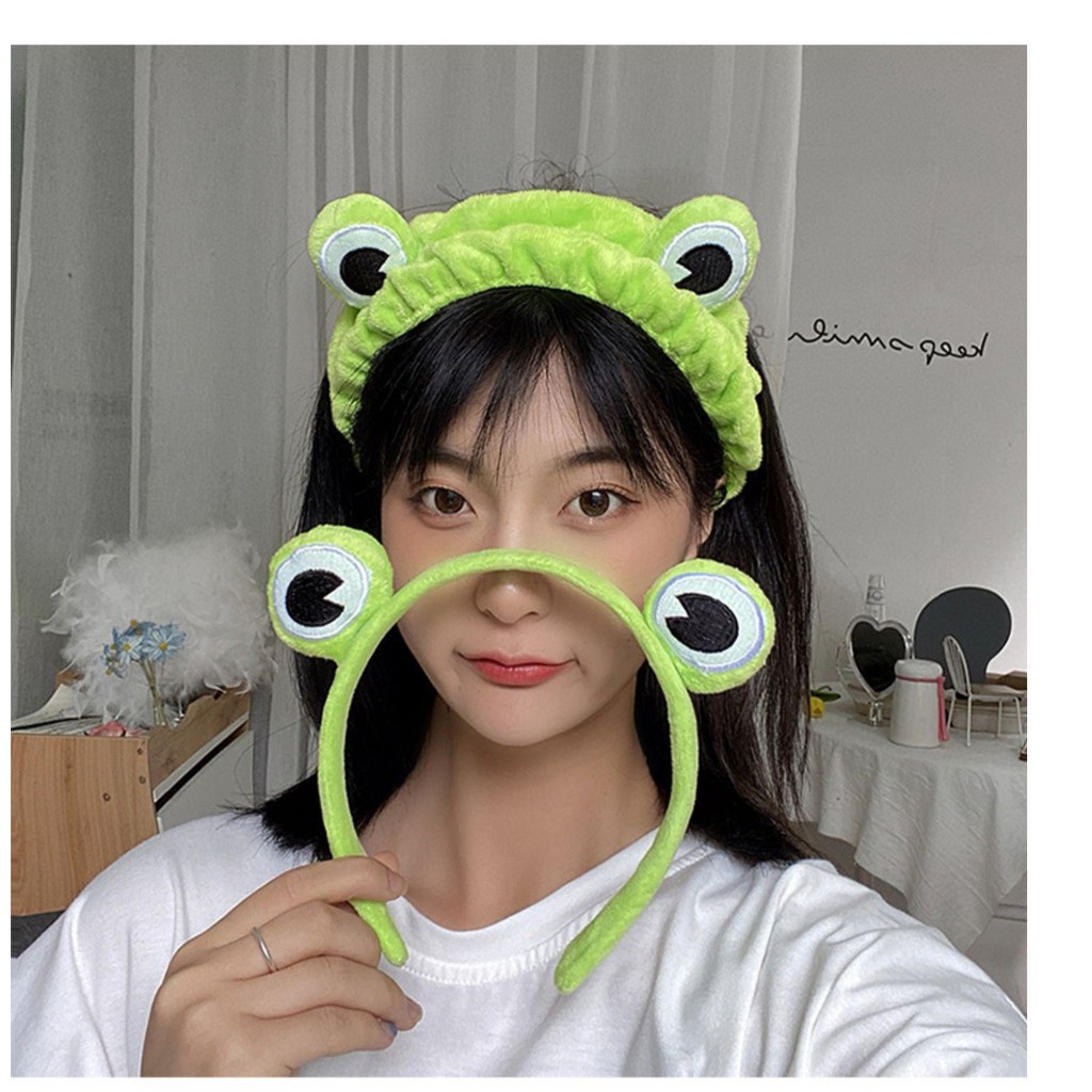 🌸🌸Băng Đô Hình Ếch Xanh Phong Cách Hàn Quốc Đáng Yêu Ngộ Nghĩnh