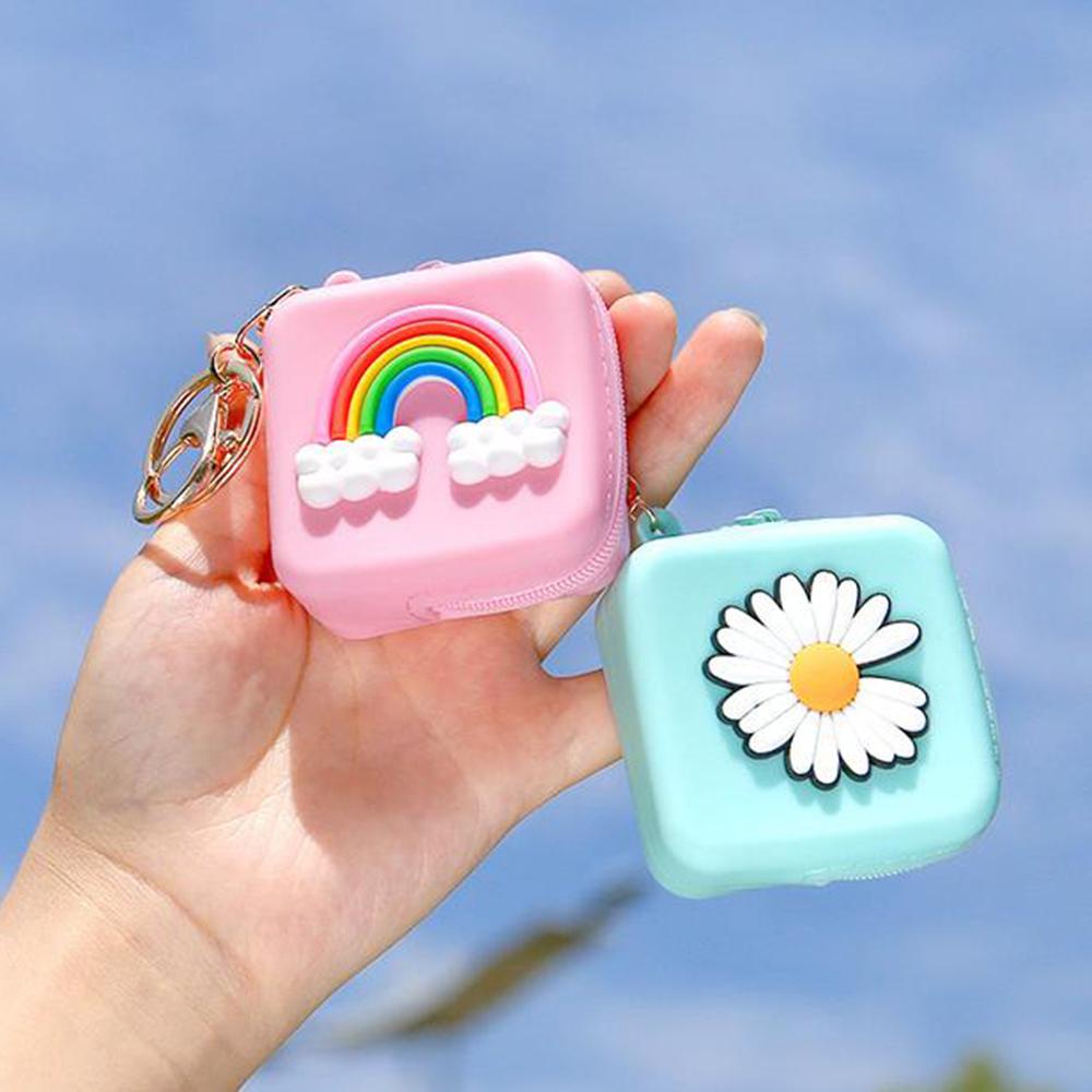 Ví Đựng Tiền Xu Họa Tiết Trái Cây Hoạt Hình Dễ Thương