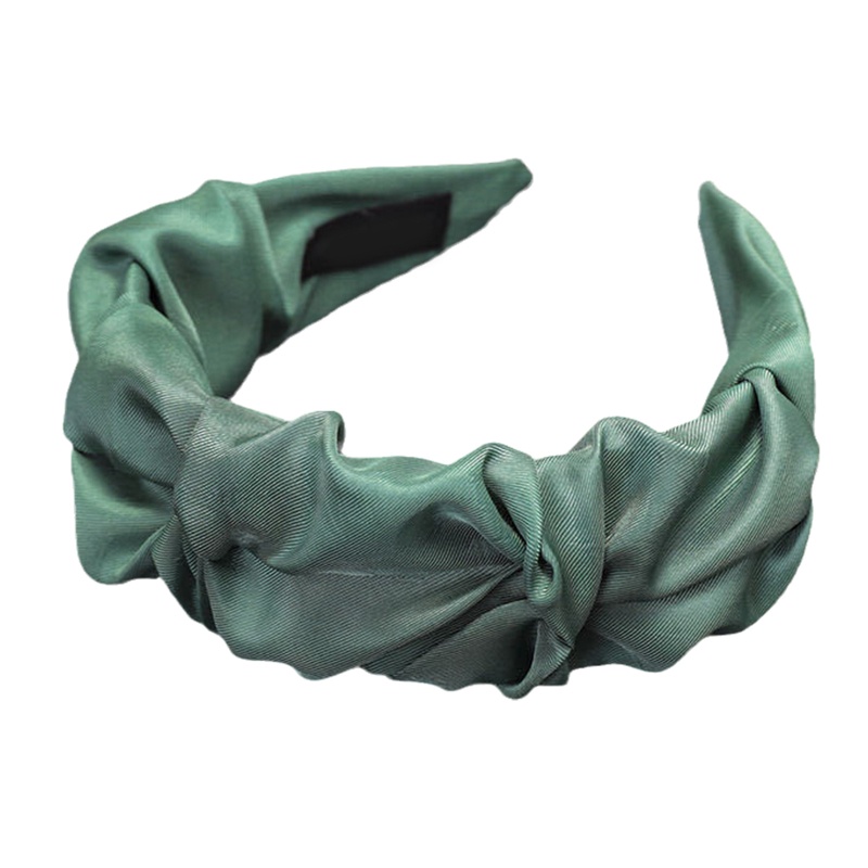 Băng Đô Cài Tóc Màu Trơn Xếp Ly Thời Trang Cho Nữ