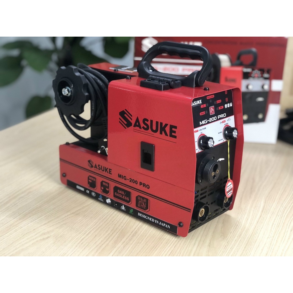 Máy Hàn MIG 5 chức năng Sử Dụng Cả Cuộn Dây 1 KG Và 5 KG Mig 200 pro sasuke - KÈM NHIỀU QÙA TẶNG