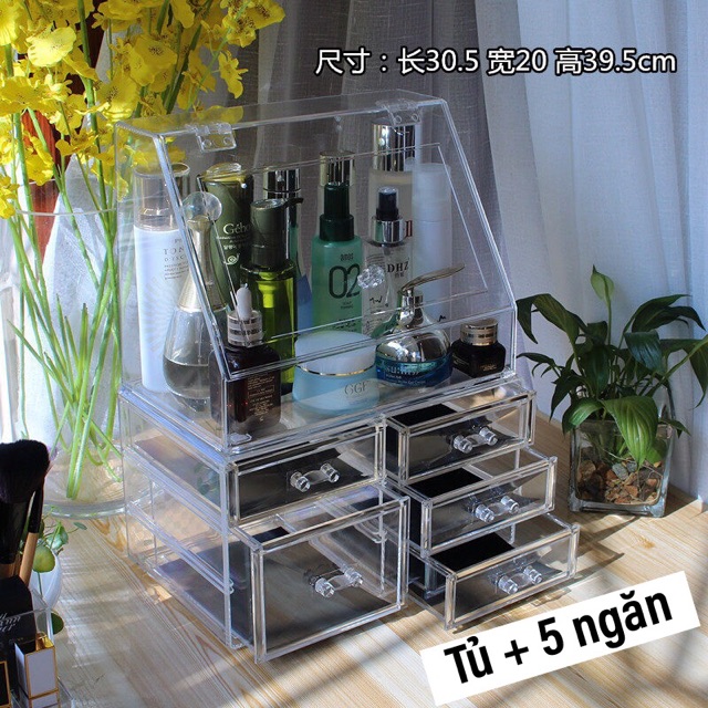 [ Size 30x20x40 cm] Tủ đựng mỹ phẩm + ngăn kéo