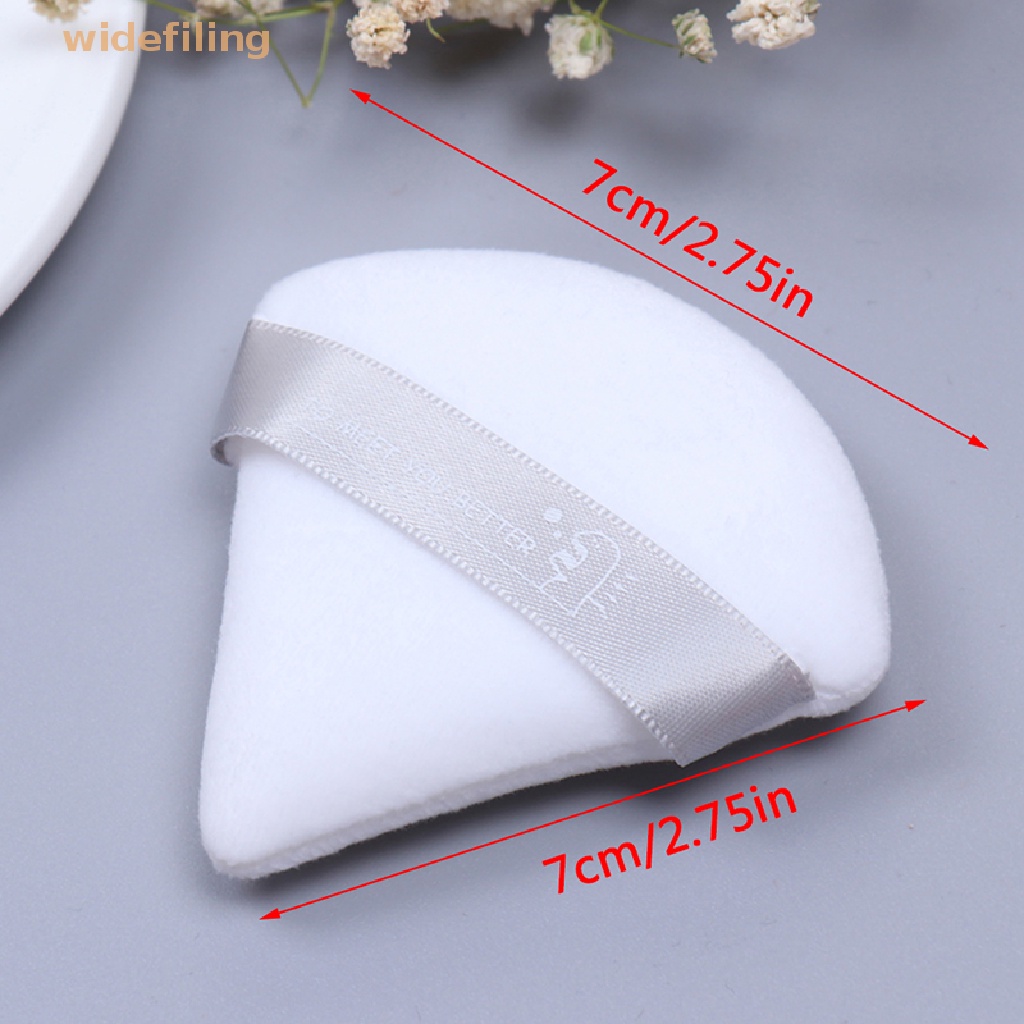 Mút Trang Điểm Hình Tam Giác Bằng Cotton Sa Tanh Mềm Mịn