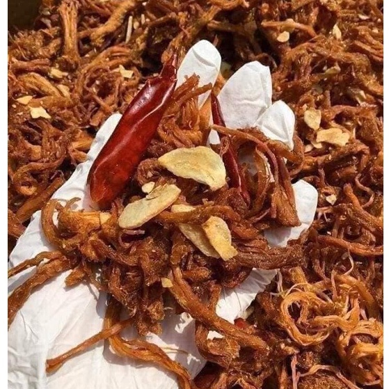 (CỰC RẺ) khô heo cháy tỏi thơm ngon túi 500gr