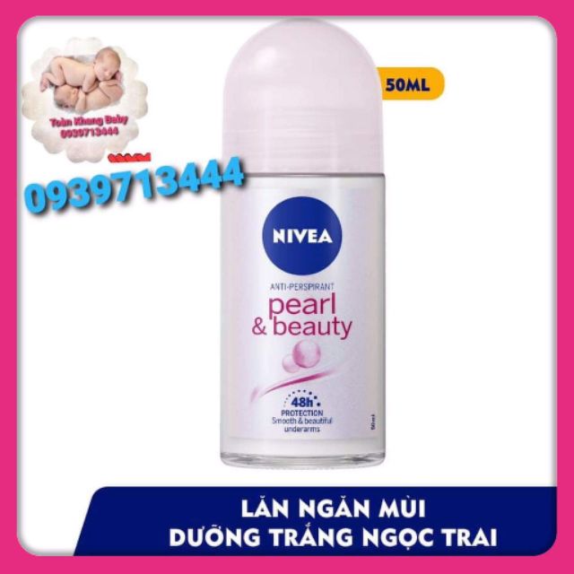 Lăn ngăn mùi NIVEA Pearl &amp; Beauty ngọc trai quyến rũ 50ml