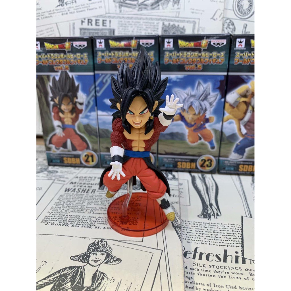 Mô hình Dragon Ball – Figure anime - Siêu ngầu cùng bộ 5 nhân vật Goku Super Hero siêu đẹp