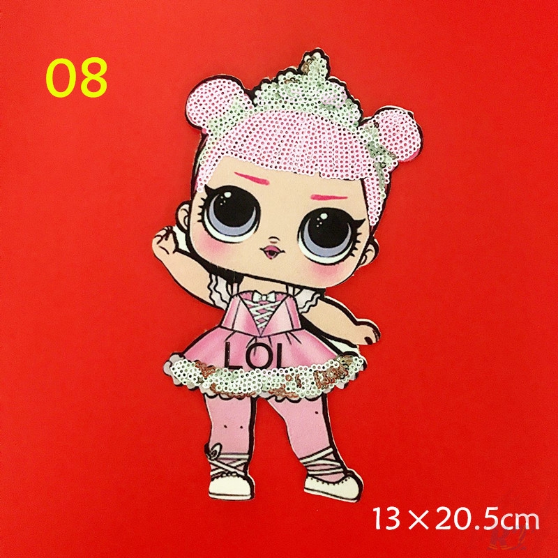 1 Miếng Vá Quần Áo Búp Bê Lol Suprise Đính Kim Sa Diy (L) (Lol Suprise - Series 03)