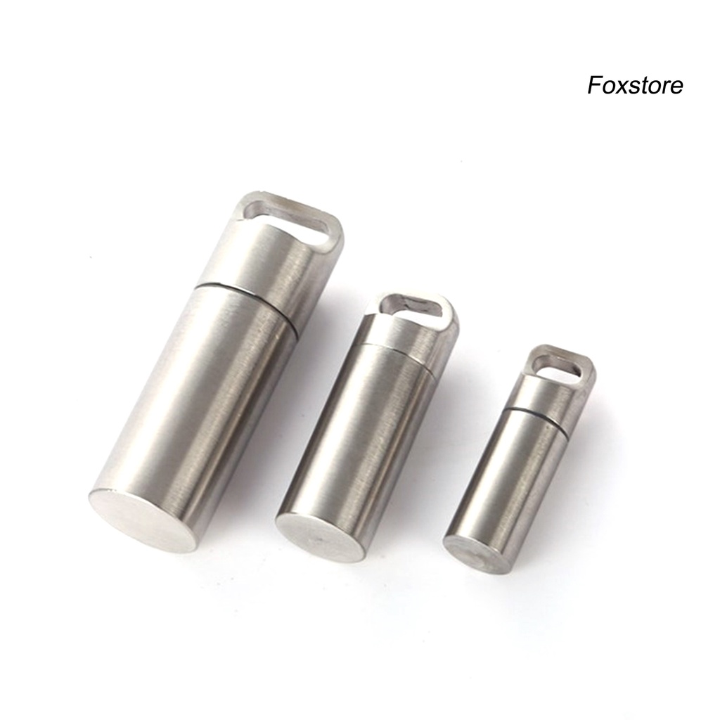 Hộp đựng thuốc mini bằng thép không gỉ chống thấm nước tiện dụng