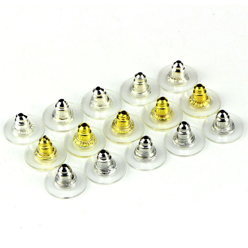 Bộ 60 Khuyên Xỏ Tai Màu Vàng / Bạc Tiện Dụng