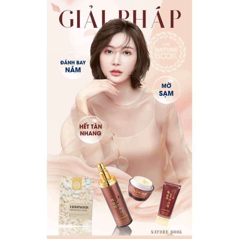 Kem dưỡng trắng da ngừaa nám ,tàn nhang The Nature Book Mesla Cream 50g