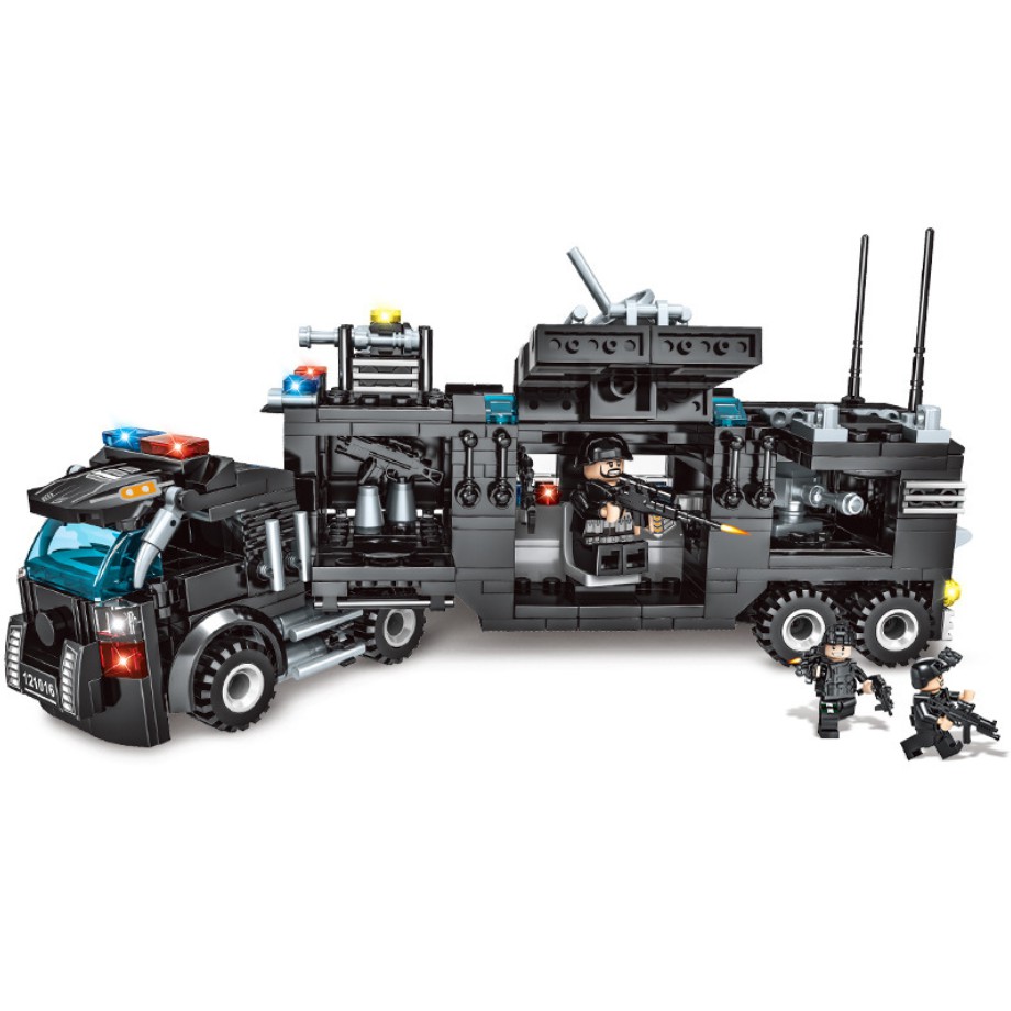 [815 CHI TIẾT-HÀNG CHUẨN] BỘ ĐỒ CHƠI XẾP HÌNH LEGO CẢNH SÁT,Lego OTO, ROBOT, Lego chiến hạm, Lính swat