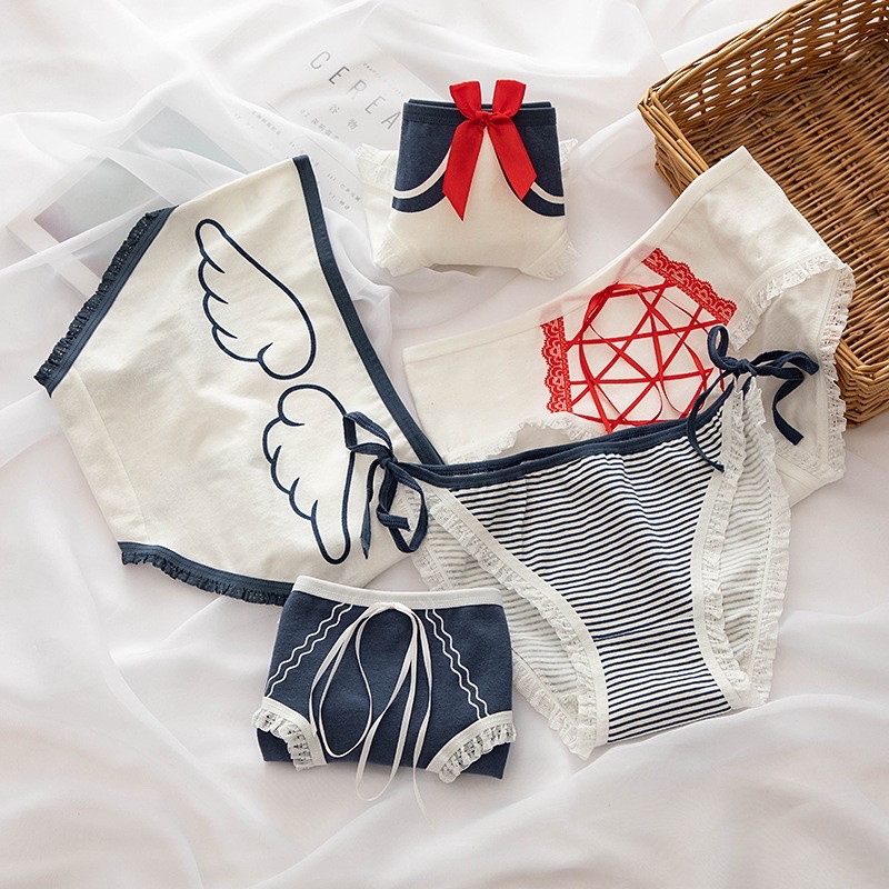 Quần Lót Nữ Cotton Cao Cấp Nâng Mông Thông Hơi Hoạ Tiết Dễ Thương 8012