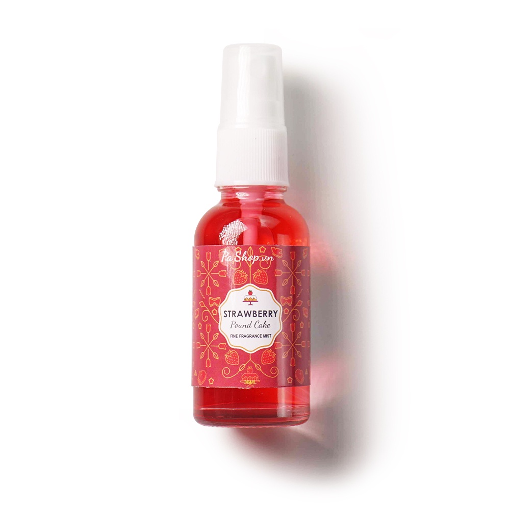 Xịt thơm body mist Bath & Body Works Strawberry Pound Cake 36ml