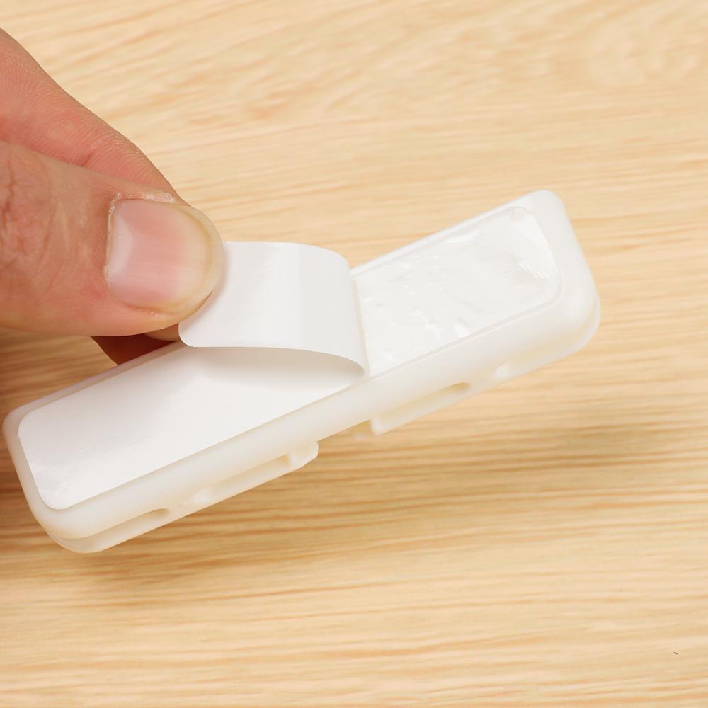 Bộ 3 Kẹp Cố Định Dây Cáp Điện Thoại / Dây Cáp Sạc USB Tự Dính Để Bàn