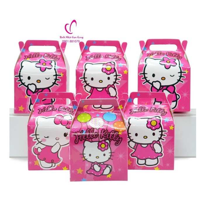 Set phụ kiện sinh nhật Hello Kitty (Mega 6 người)