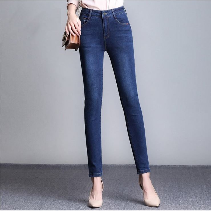 Quần jean nữ cỡ lớn cho người béo mập dáng skinny co giãn 💖BIGSIZE💖 65-80kg mặc vừa