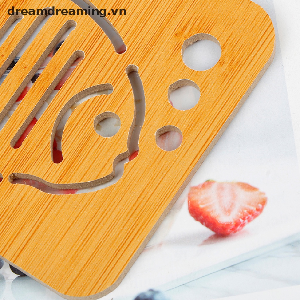 1 Miếng Lót Nồi Bằng Gỗ Tre Dày Chống Trượt Tiện Lợi