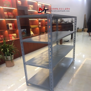 Kệ sắt v lỗ 4 tầng cao 1m5 x dài 1m5 x rộng 50
