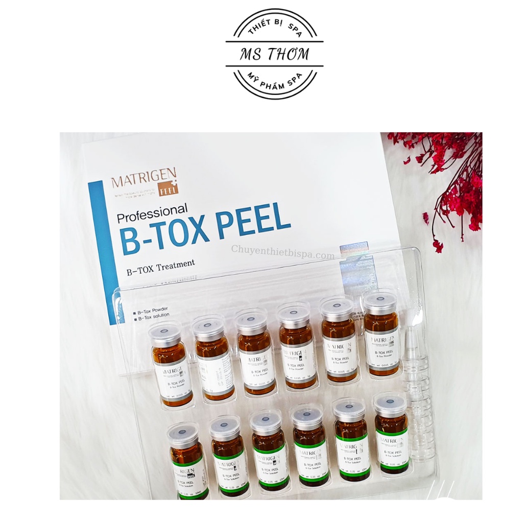 Vi kim tảo biển B-TOX PEEL 2 màu 4 màu (hộp 6 cặp) giúp tái tạo da, cải thiện thâm nám, da trắng hồng