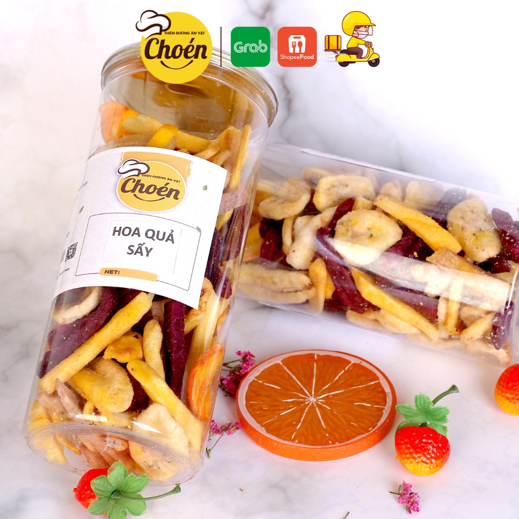Hoa Quả Sấy Thập Cẩm Lon 300g Hàng Ngon Loại 1 Không Vỡ Vụn Choen70