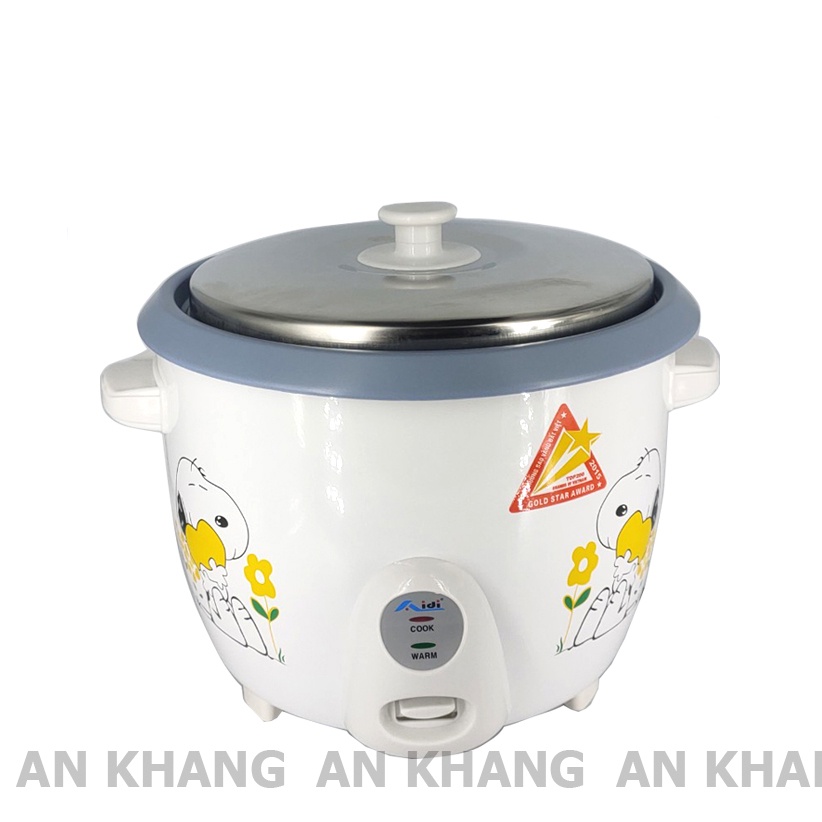 Nồi Cơm Điện 2.2L 2.2 Lít Aidi MR-SM2.2NR 6-8 Người Ăn - Chống Dính - Hàng Chính Hãng (Bảo Hành 12 Tháng)