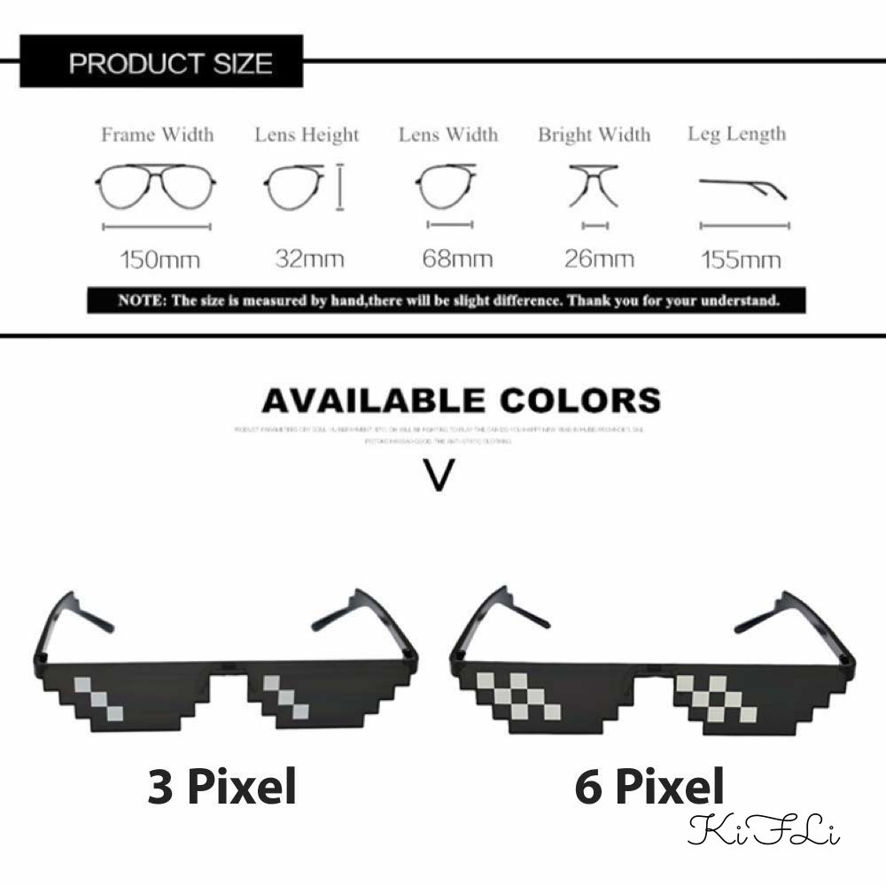 ✶❀◐Kính Mát 2d Phong Cách Mosaic Thời Trang Cá Tính | BigBuy360 - bigbuy360.vn