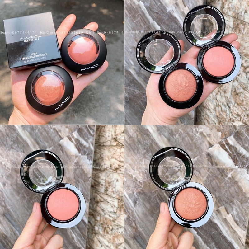 Bill US - Phấn má hồng khoáng MAC Mineralize Blush Like me Love me, Love Joy, Warm Soul, New Romance tự nhiên rạng rỡ