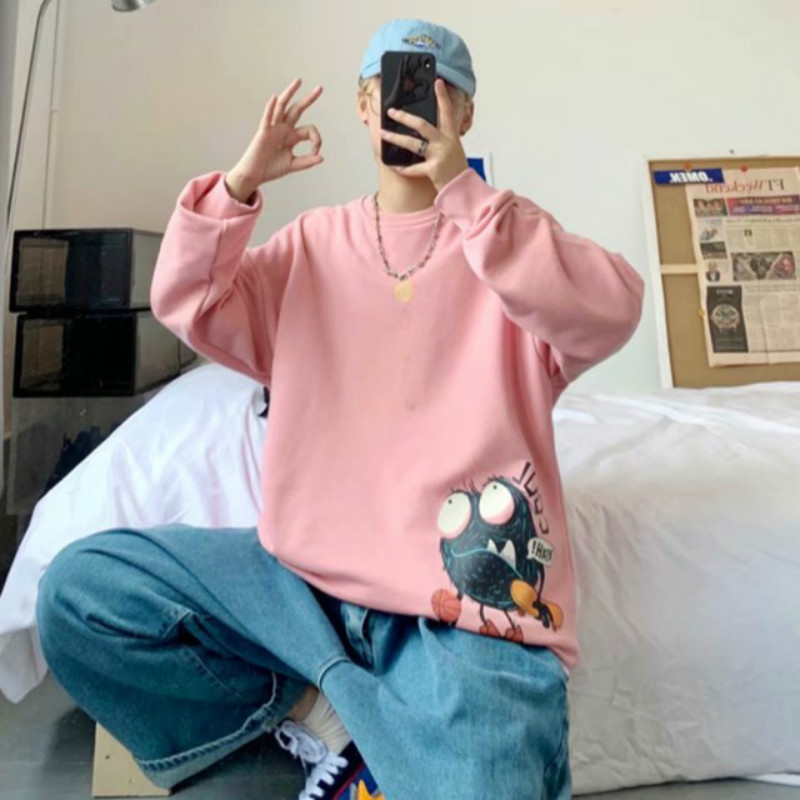 Áo Sweater Cotton Cổ Tròn Họa Tiết Thời Trang Mùa Thu 2020 Cá Tính | BigBuy360 - bigbuy360.vn