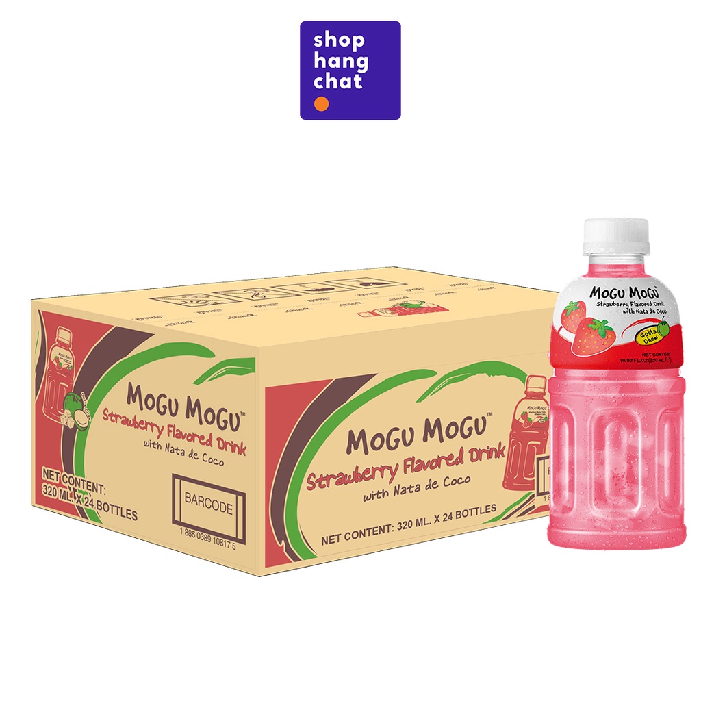 Nước Trái Cây Mogu Mogu Thạch Dừa Vị Dâu, Xoài, Dừa, Dứa, Ổi, Vải, Dưa Hấu 320ml
