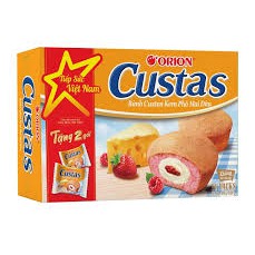 ( hot KM tặng thêm 2 gói) Bánh custas orion vị trứng