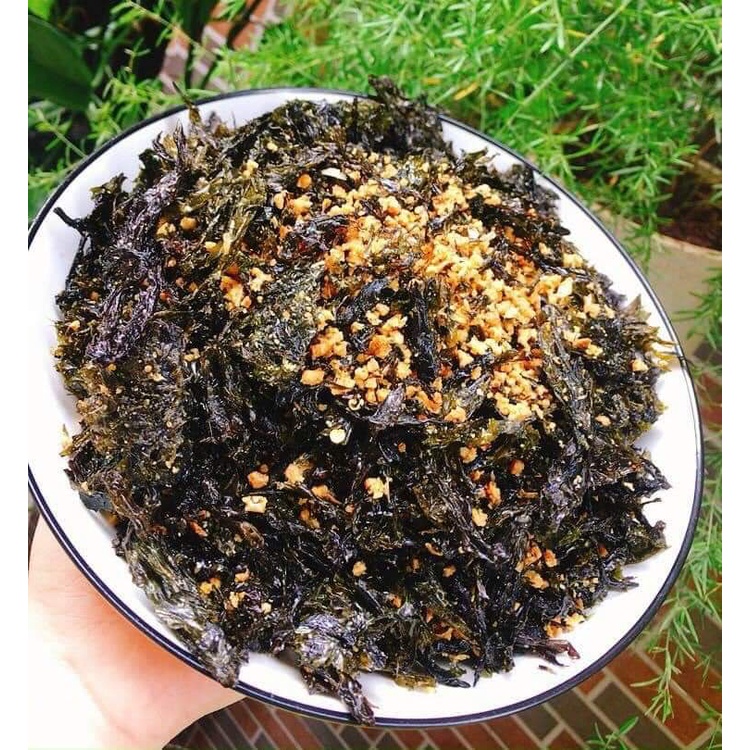 Rong biển cháy tỏi hũ pet (200g),giảm cân, healthy, tốt cho sức khỏe