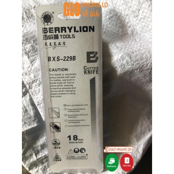 Dao Rọc Cắt Giấy Berrylion Rộng 18mm BXS-229B