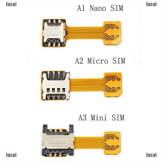 Hybrid Dual Micro Nano SIM Card Adapter Converter Extension SD Slot Android
