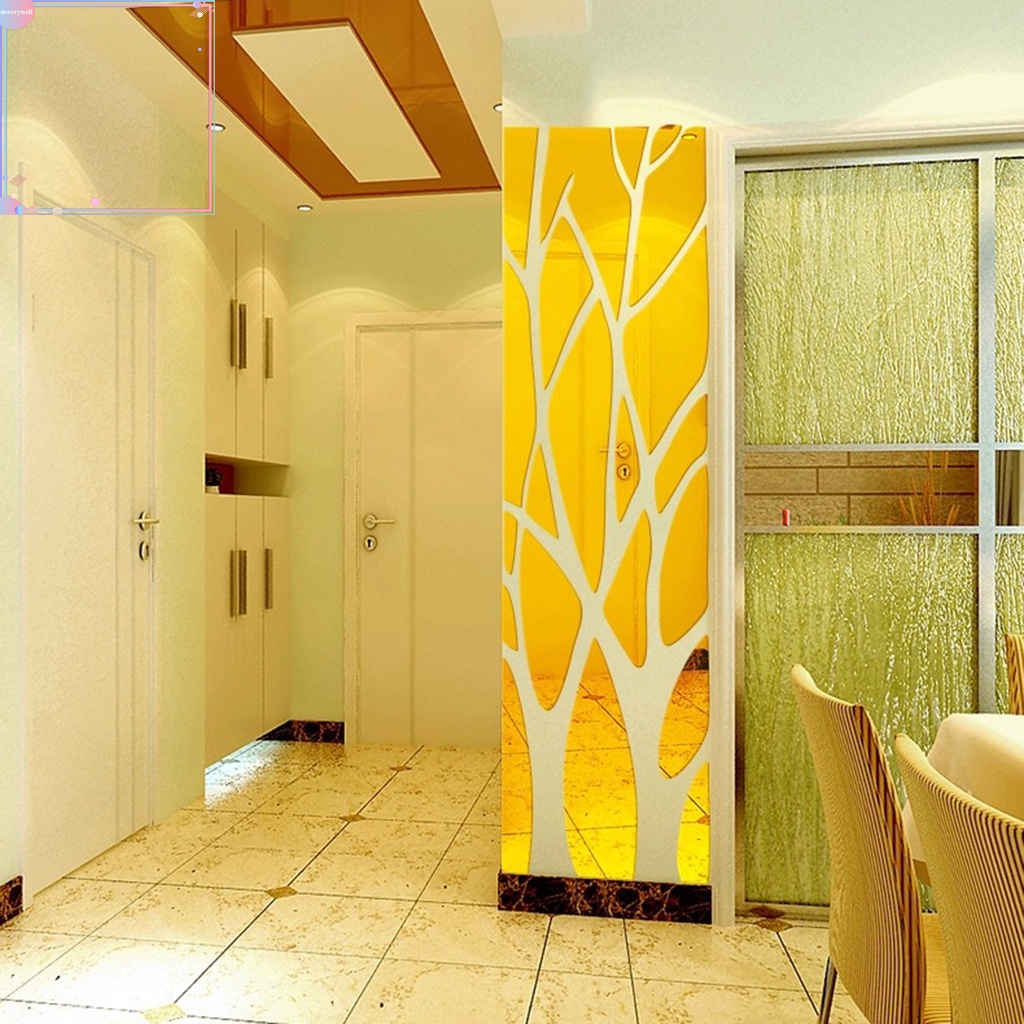 Miếng dán tường bằng acrylic tráng gương chống thấm nước trang trí nhà cửa