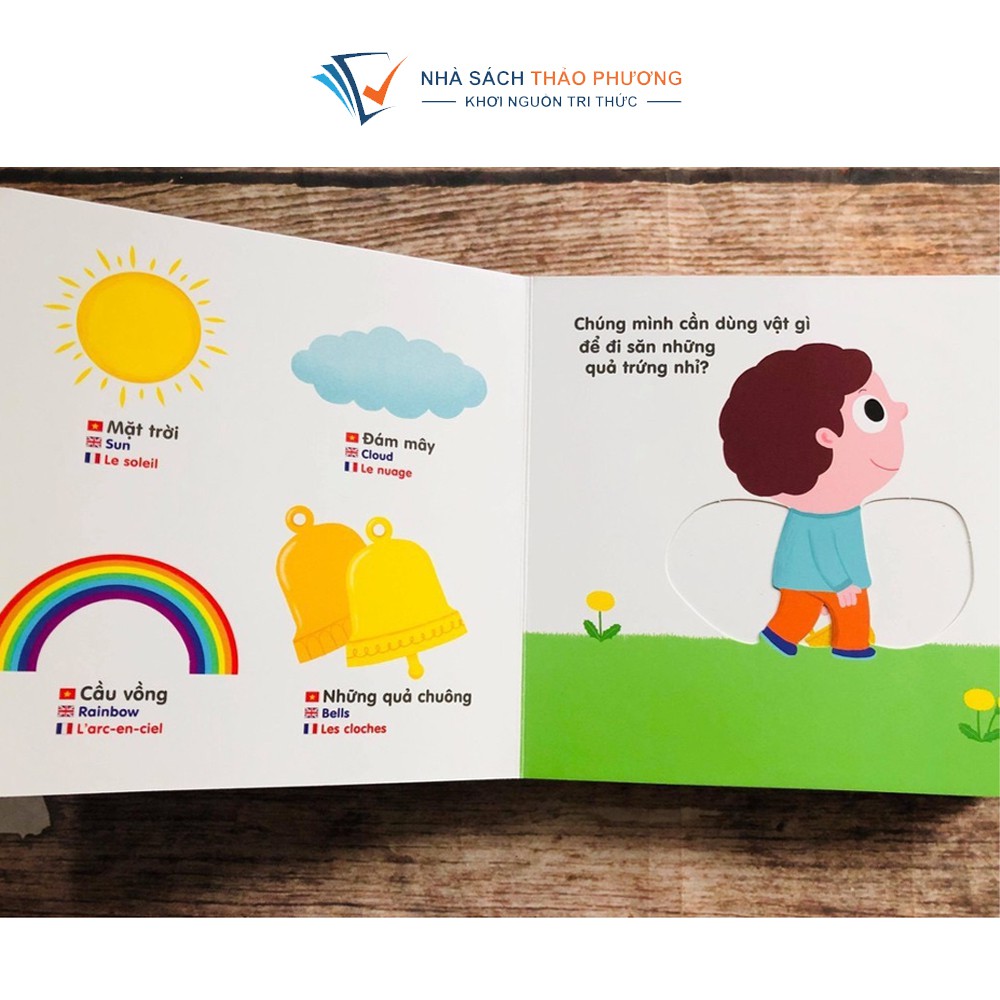 Sách - Chuyển động thông minh đa ngữ Việt - Anh - Pháp tương tác độc đáo nhiều chủ đề