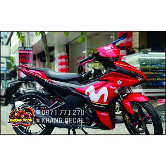 Tem rời Exciter 155 xe đỏ Movistar