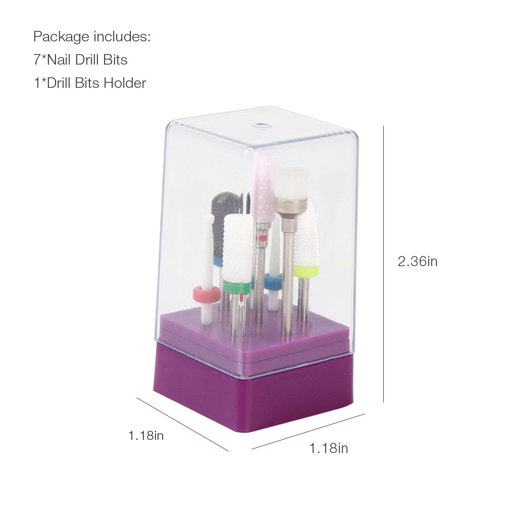 Bộ 7 món dụng cụ mài móng tay FOREVERLILY phong cách nghệ thuật