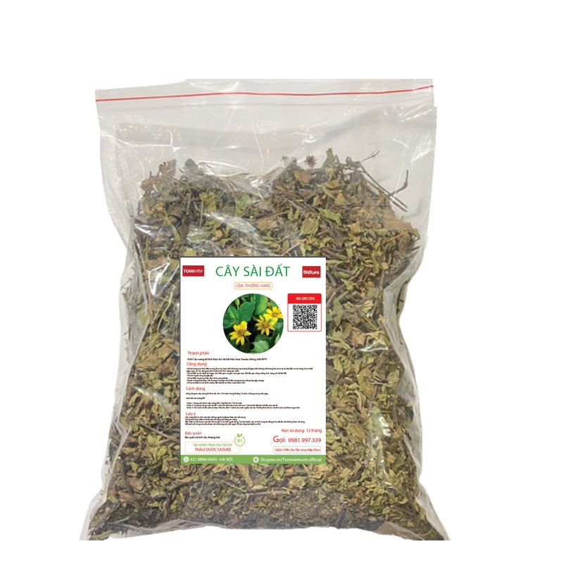Cây sài đất khô cao cấp Sasuke 1kg tác dụng hỗ trợ điều tr_ị bàng quang và viêm gan hiệu quả