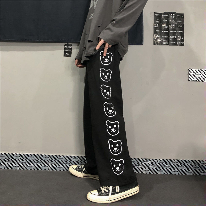 Quần Legging Mỏng Dáng Suông Hình Gấu Thời Trang Mùa Hè 2020 Mới
