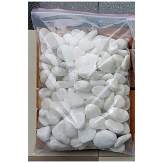 Sỏi trắng trang trí cây cảnh, ban công,  bể cá