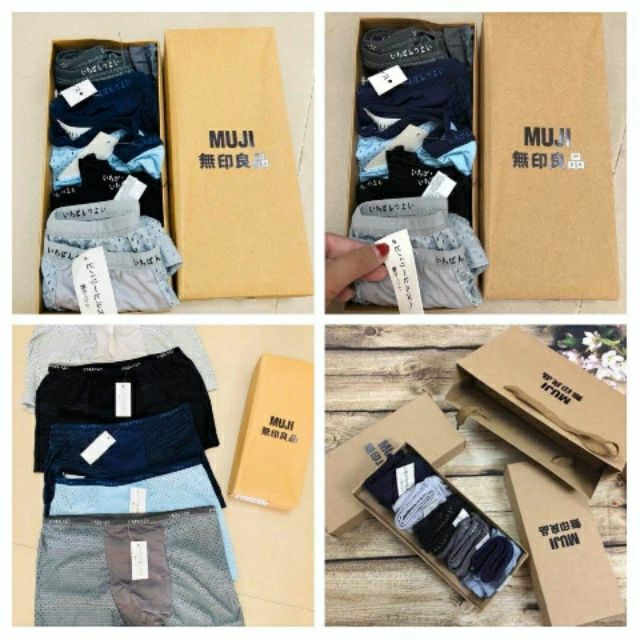 hộp 5 sịp đùi cotton cao cấp mới