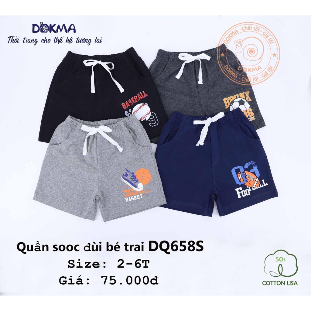 Quần đùi bé trai Dokma DQ658S (2-6Y)