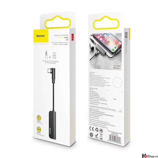 Đầu chuyển TYPEC sang 3.5 BASEUS L53