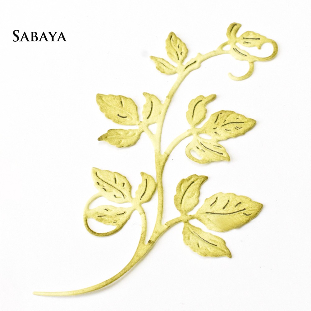 Khuôn Cắt Giấy Kim Loại Hình Lá Tiện Dụng