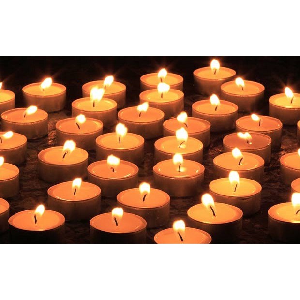 nến tealight không mùi, không khói hàng loại vỉ 10 viên